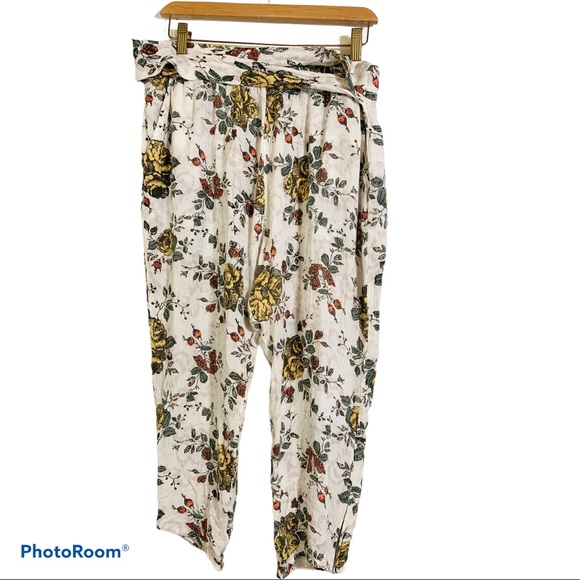 Free People L  Heram pants gauzy floral - Picture 2 of 5